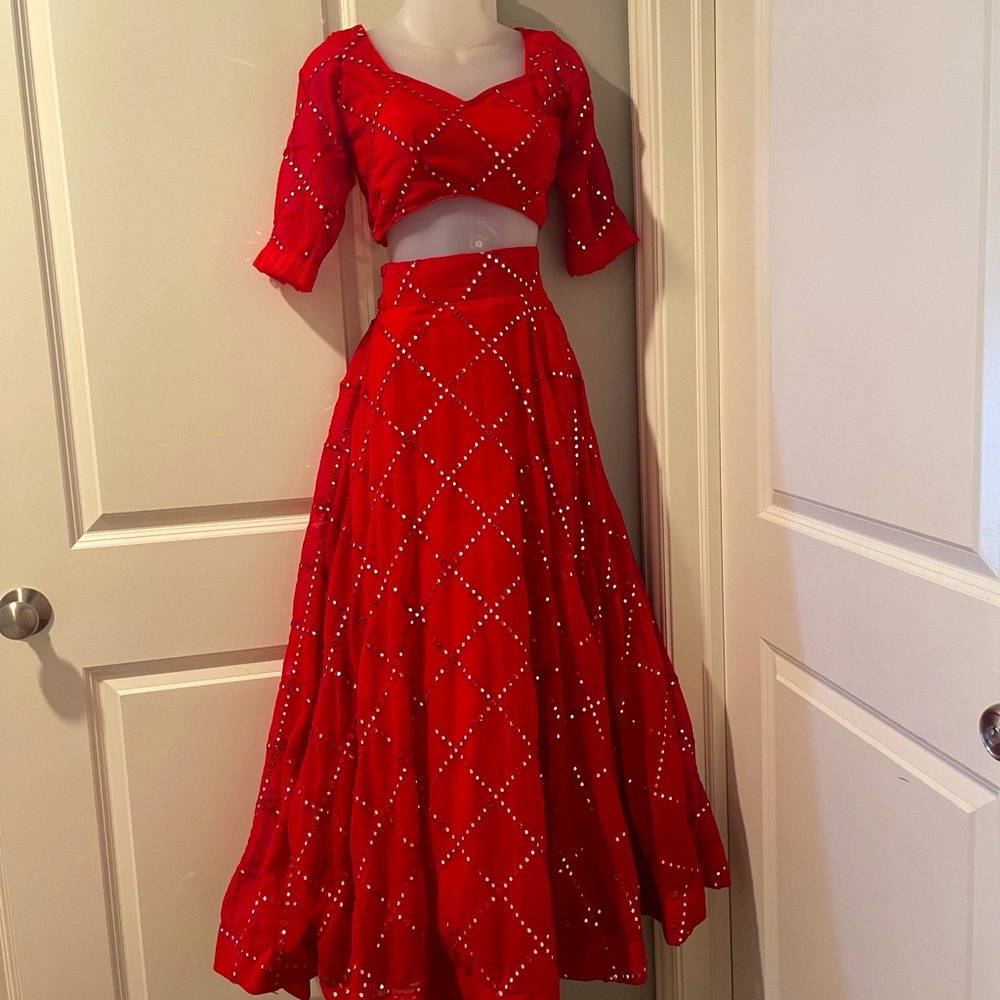 Indian lengha l, size: burst(36) length(42)
